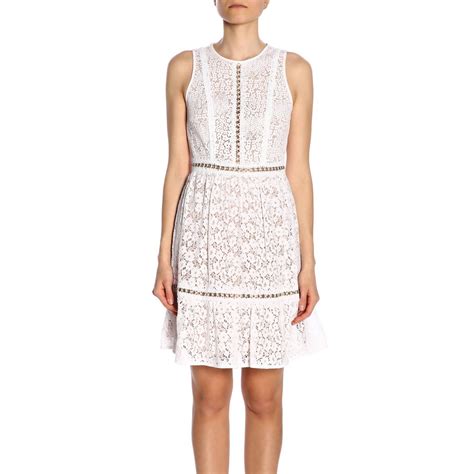 michael kors baumwollkleid weiss